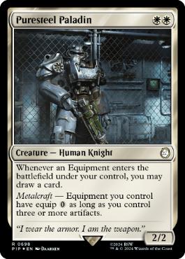 【ENG】【Foil】■サージ■《純鋼の聖騎士/Puresteel Paladin》[PIP]