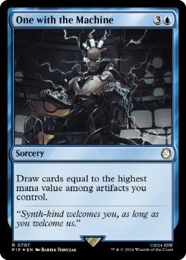 【ENG】【Foil】■サージ■《機械と共に/One with the Machine》[PIP]