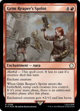 【ENG】【Foil】■サージ■《グリムリーパーズスプリント/Grim Reaper's Sprint》[PIP]