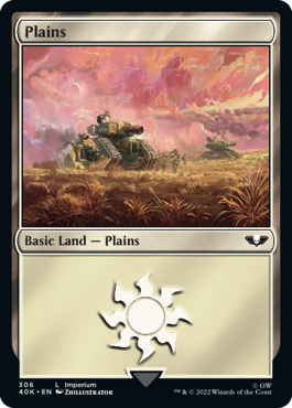 【ENG】【Foil】■サージ■《平地/Plains》(306)[40K]