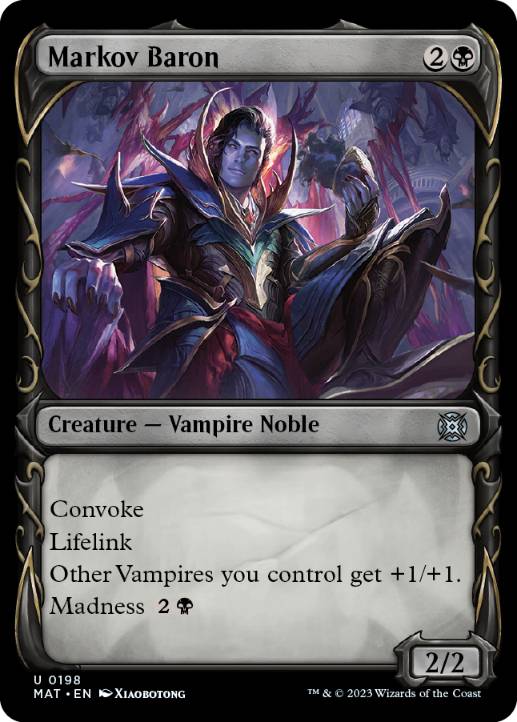 【ENG】【Foil】■ハロー■《マルコフ男爵/Markov Baron》[MAT]