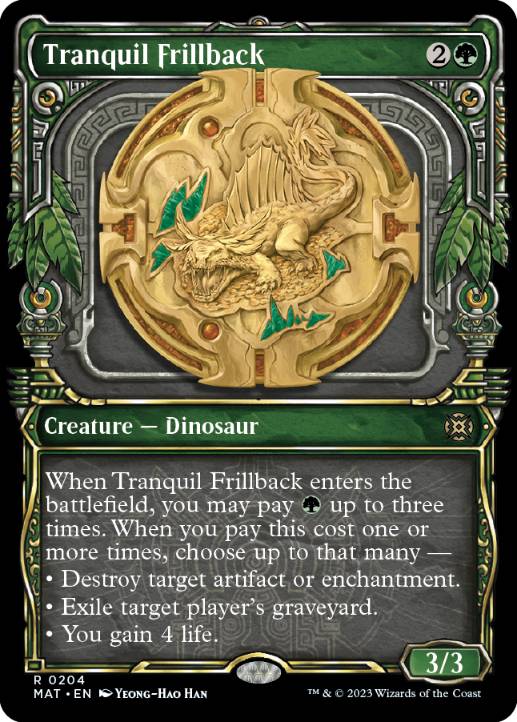 【ENG】【Foil】■ハロー■《温厚な襞背/Tranquil Frillback》[MAT]