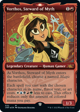 【ENG】【Foil】■ショーケースギャラクシー■《Vorthos, Steward of Myth》[UNF]