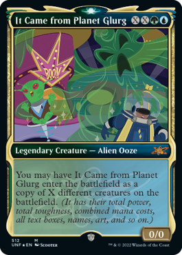 【ENG】【Foil】■ショーケースギャラクシー■《It Came from Planet Glurg》[UNF]