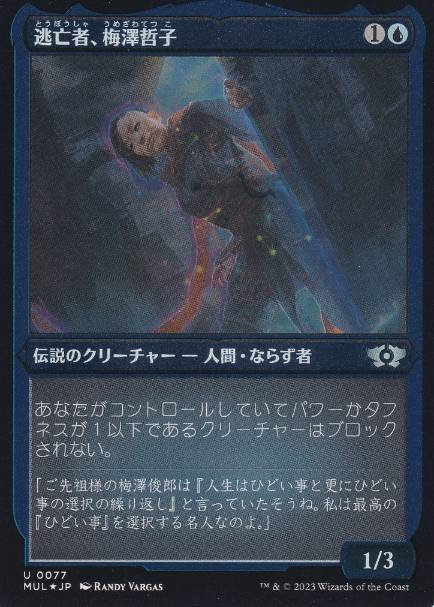 【JPN】【Foil】■エッチング■《逃亡者、梅澤哲子/Tetsuko Umezawa, Fugitive》[MUL]