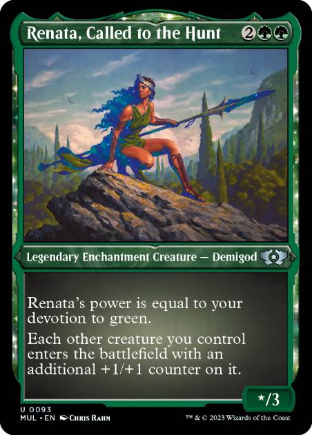 【ENG】【Foil】■エッチング■《狩りに喚ばれしレナータ/Renata, Called to the Hunt》[MUL]