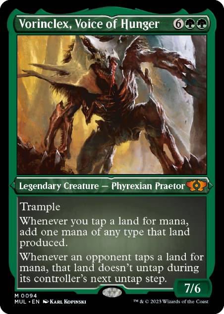 【ENG】【Foil】■エッチング■《飢餓の声、ヴォリンクレックス/Vorinclex, Voice of Hunger》[MUL]