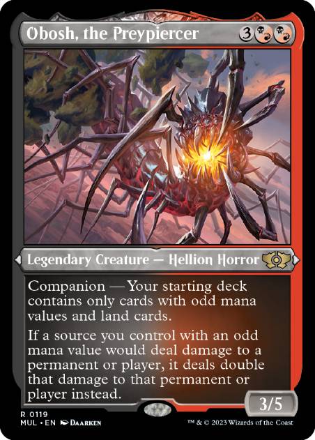 【ENG】【Foil】■エッチング■《獲物貫き、オボシュ/Obosh, the Preypiercer》[MUL]