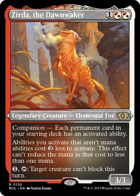 【ENG】【Foil】■エッチング■《黎明起こし、ザーダ/Zirda, the Dawnwaker》[MUL]