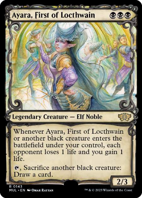 【ENG】【Foil】■ハロー■《ロークスワインの元首、アヤーラ/Ayara, First of Locthwain》[MUL]