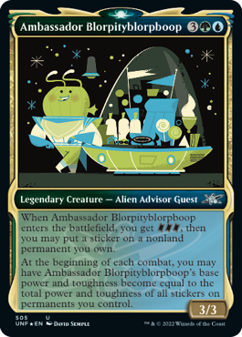 【ENG】【Foil】■ショーケースギャラクシー■《Ambassador Blorpityblorpboop》[UNF]