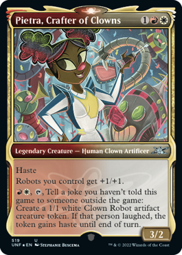 【ENG】【Foil】■ショーケースギャラクシー■《Pietra, Crafter of Clowns》[UNF]