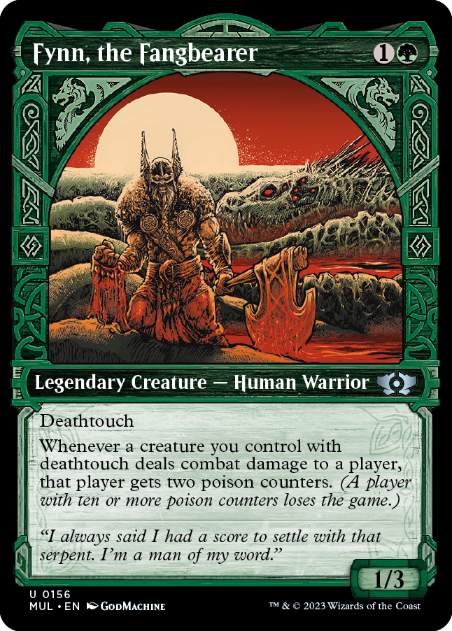 【ENG】【Foil】■ハロー■《牙持ち、フィン/Fynn, the Fangbearer》[MUL]