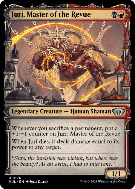 【ENG】【Foil】■ハロー■《一座の支配人、ジョーリ/Juri, Master of the Revue》[MUL]