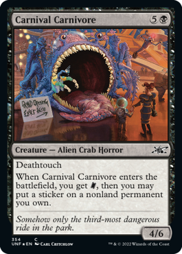 【ENG】【Foil】■ギャラクシー■《Carnival Carnivore》[UNF]
