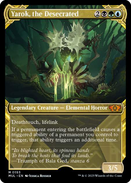 【ENG】【Foil】■ハロー■《冒涜されたもの、ヤロク/Yarok, the Desecrated》[MUL]