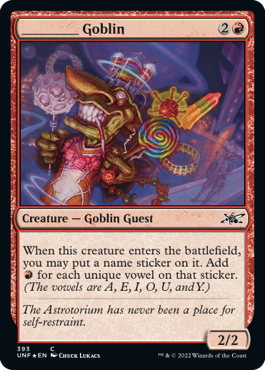 【ENG】【Foil】■ギャラクシー■《________ Goblin》[UNF]
