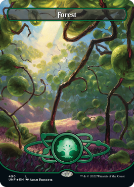 【ENG】【Foil】■ギャラクシー■《森/Forest》(490)[UNF]