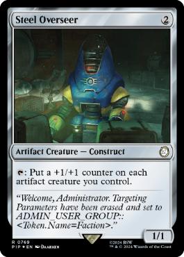 【ENG】【Foil】■サージ■《鋼の監視者/Steel Overseer》[PIP]