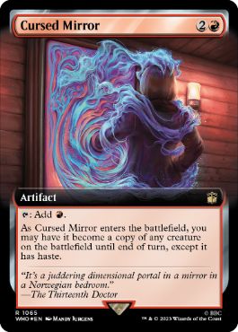 【ENG】【Foil】■拡張アートサージ■《呪われた鏡/Cursed Mirror》[WHO]