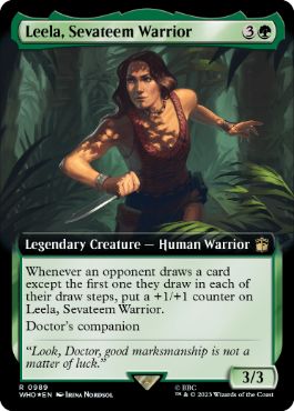 【ENG】【Foil】■拡張アートサージ■《サバティームの戦士、リーラ/Leela, Sevateem Warrior》[WHO]