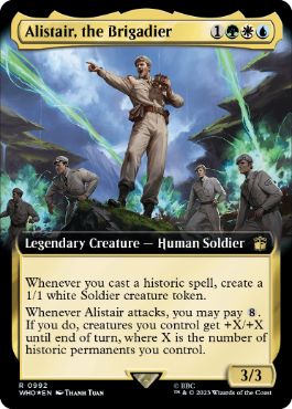 【ENG】【Foil】■拡張アートサージ■《アリステア准将/Alistair, the Brigadier》[WHO]