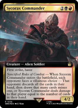 【ENG】【Foil】■拡張アートサージ■《シコラックスの司令官/Sycorax Commander》[WHO]