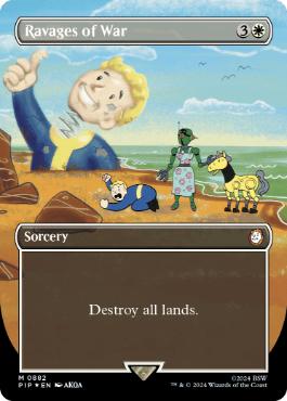 【ENG】【Foil】■ボーダーレスサージ■《戦の惨害/Ravages of War》[PIP]