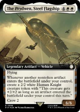 【ENG】【Foil】■拡張アートサージ■《ブラザーフッドの旗艦、プリドゥエン/The Prydwen, Steel Flagship》[PIP]