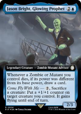 【ENG】【Foil】■拡張アートサージ■《光る預言者、ジェイソン・ブライト/Jason Bright, Glowing Prophet》[PIP]