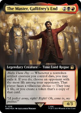 【ENG】【Foil】■拡張アートサージ■《ギャリフレイの終焉、マスター/The Master, Gallifrey's End》[WHO]