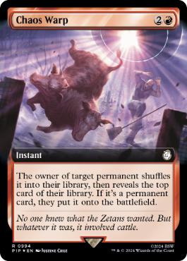 【ENG】【Foil】■拡張アートサージ■《混沌のねじれ/Chaos Warp》[PIP]