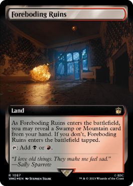 【ENG】【Foil】■拡張アートサージ■《凶兆の廃墟/Foreboding Ruins》[WHO]