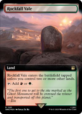 【ENG】【Foil】■拡張アートサージ■《落石の谷間/Rockfall Vale》[WHO]