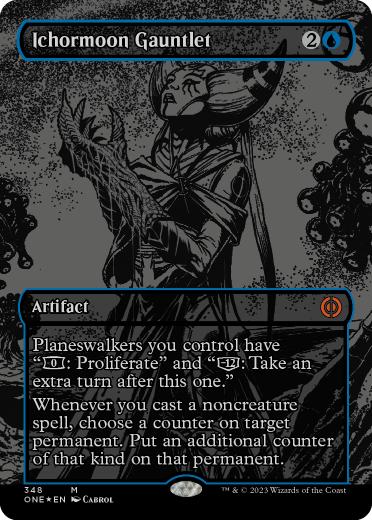 【ENG】【Foil】■オイルスリック■《胆液月の篭手/Ichormoon Gauntlet》[ONE]