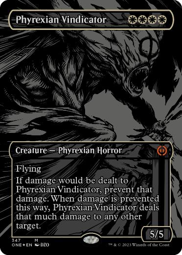 【ENG】【Foil】■オイルスリック■《ファイレクシアの立証者/Phyrexian Vindicator》[ONE]