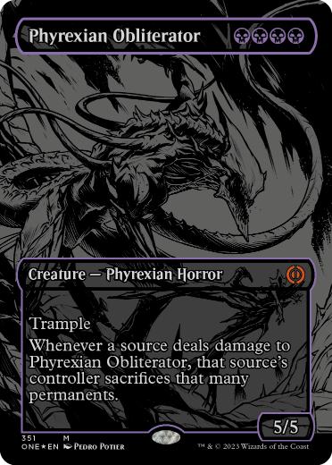 【ENG】【Foil】■オイルスリック■《ファイレクシアの抹消者/Phyrexian Obliterator》[ONE]