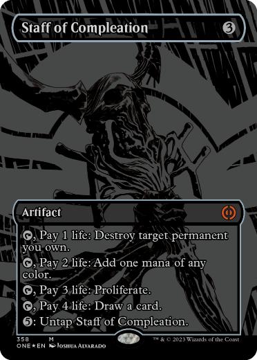 【ENG】【Foil】■オイルスリック■《完全化の杖/Staff of Compleation》[ONE]