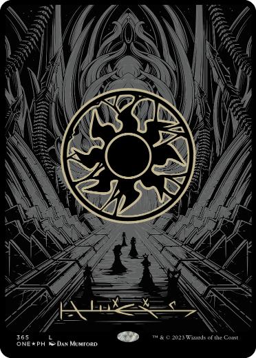【ENG】【Foil】■オイルスリック■《平地/Plains》[ONE]