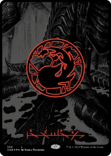 【ENG】【Foil】■オイルスリック■《山/Mountain》[ONE]