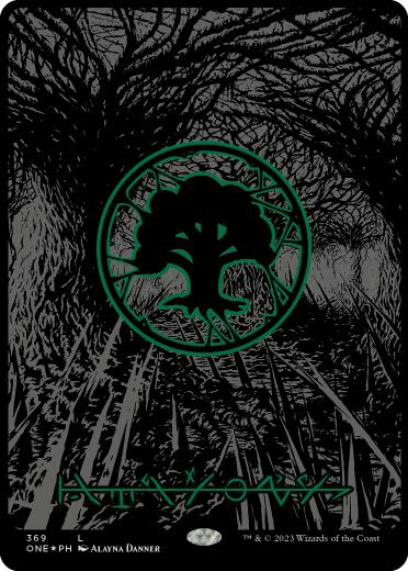 【ENG】【Foil】■オイルスリック■《森/Forest》[ONE]