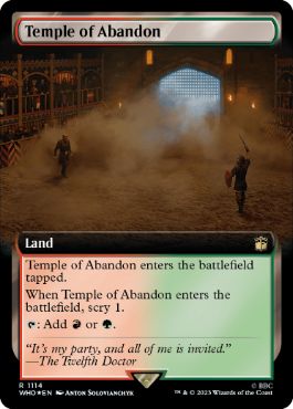 【ENG】【Foil】■拡張アートサージ■《奔放の神殿/Temple of Abandon》[WHO]