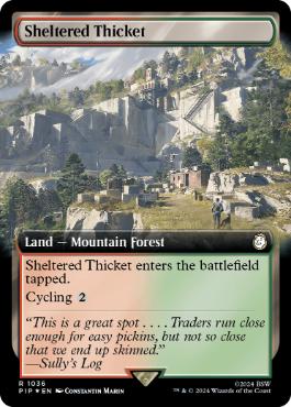 【ENG】【Foil】■拡張アートサージ■《隠れた茂み/Sheltered Thicket》[PIP]