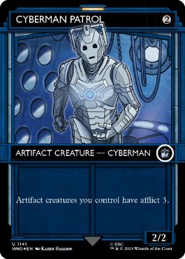 【ENG】【Foil】■ショーケースサージ■《サイバーマンの巡回兵/Cyberman Patrol》[WHO]
