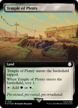 【ENG】【Foil】■拡張アートサージ■《豊潤の神殿/Temple of Plenty》[PIP]