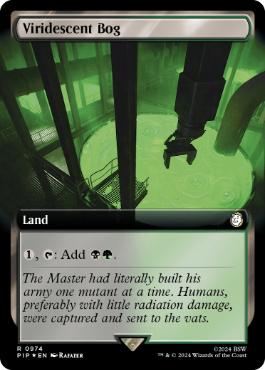 【ENG】【Foil】■拡張アートサージ■《緑ばんだ沼/Viridescent Bog》[PIP]