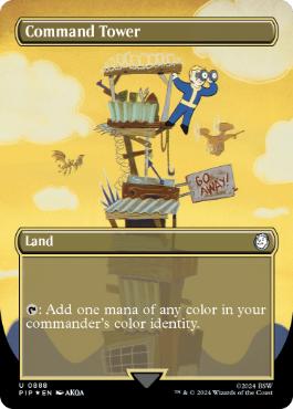 【ENG】【Foil】■ボーダーレスサージ■《統率の塔/Command Tower》[PIP]