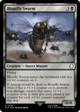 【ENG】【Foil】■サージ■《ブロートフライの大群/Bloatfly Swarm》[PIP]