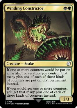 【ENG】【Foil】■サージ■《巻きつき蛇/Winding Constrictor》[PIP]
