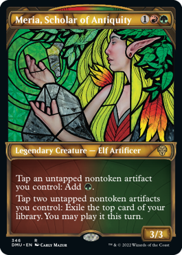 【ENG】【Foil】■テクスチャー■《古代学者、メリア/Meria, Scholar of Antiquity》[DMU]